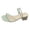 Green, variant on Fiaer Rhinestone Heels Sandals for Women Square Toe Slingback Block Heel Dress Shoes for Wedding Party Green 9