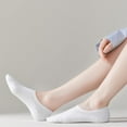 thumbnail image 4 of No Show Socks Women Cotton Low Cut Flat Boat Liner Socks Non Slip 12 Pairs 6 Pairs, 4 of 5
