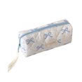 thumbnail image 2 of Clearance Cute Bow Pencil Cases, Zipper Pencil Pouch Big Capacity Special Pencil Cases Storage Bag - Light Blue, 2 of 4