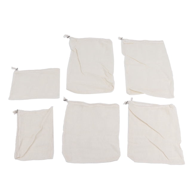 Oubit Repeatable Food Filter Bag,6PCS Fruit Drawstring Bag Fruit Storage Bag Fruit Bag Best in its Class