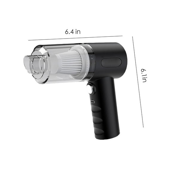 Handheld Portable Car Vacuum Cleaner 120W Powerful Suction Usb Rechargeable Mini Dustbuster With Filter 6.1X5.8X2.2Inch