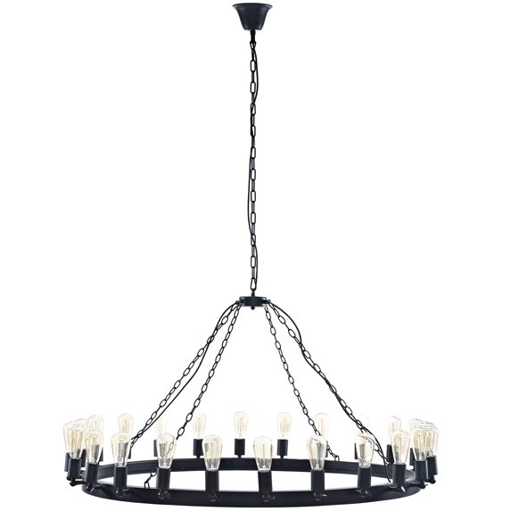 Modern Contemporary Urban Design Industrial Living Room Kitchen Chandelier Ceiling Light, Brown, Metal