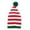 Vermilion, variant on Christmas Knitted Striped Beanie Hat Adult Winter Holiday Party Decorative Headwear