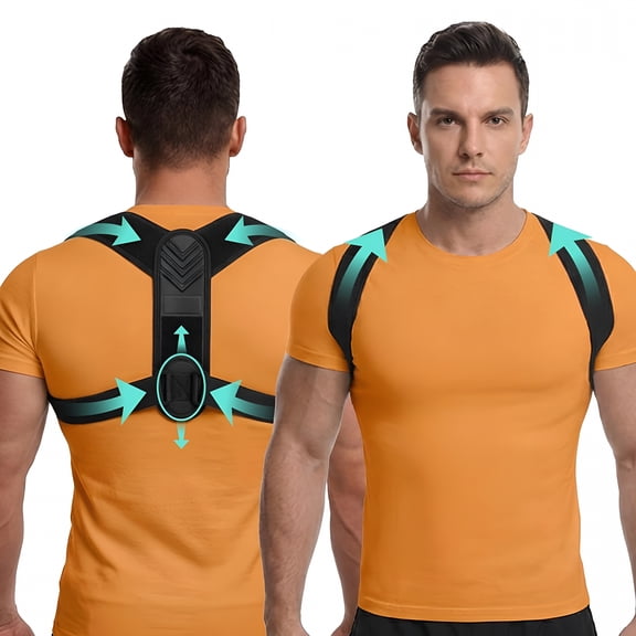 XIRQI Back Posture Corrector for Men with Reinforced Support Plate,Upper Back Brace Posture Corrector for Lifting Form,High-Tension Back Straightener Open Shoulders Prevent Slouching
