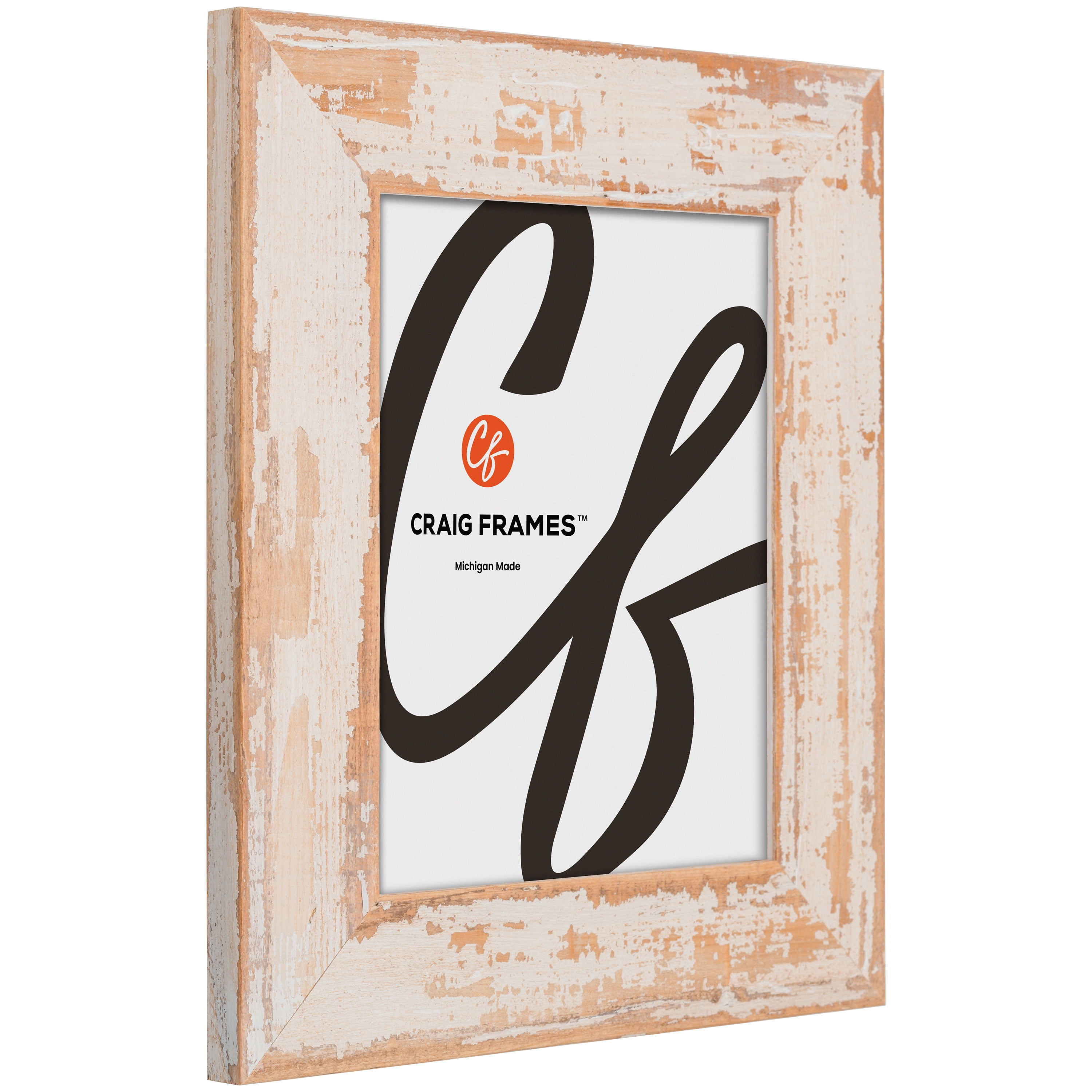 Craig Frames Hatteras XL, 22x28 Picture Frame Matted for an 18x24 Photo, Oak Whitewash