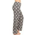 thumbnail image 3 of DARESAY Women's Super-Soft Plush Fleece Pajama Bottoms/Printed Lounge Pants, 3 of 4