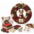 thumbnail image 5 of 3D Fabric Poke Wreath DIY Kit – Multiple Styles to Choose, No-Sew Christmas Wreath Making Kit, Beginner-Friendly Fabric Art Craft for Door Decor Gift, 5 of 7