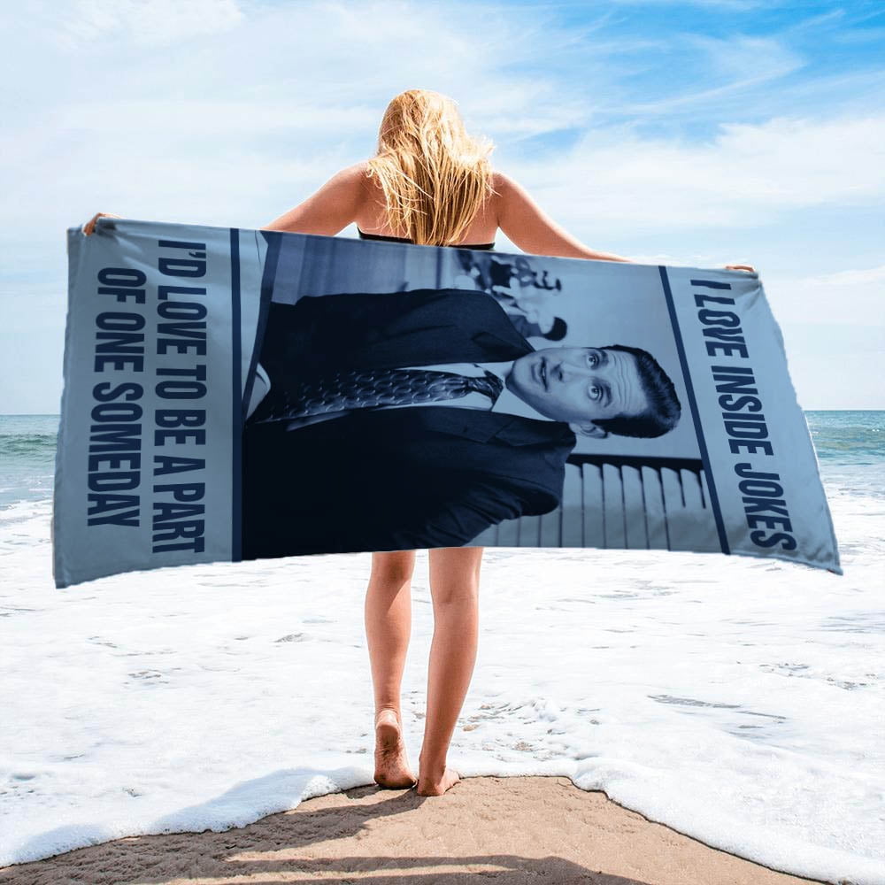 The Office I Love Inside Jokes Beach Towel, 34 x 64, Blue, NBC Universal