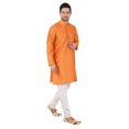thumbnail image 3 of eloria Men's Tunic Jacquard Kurta Pajama Indian Traditional Suit Wedding Party Dress Set Party Wear Apparel, 3 of 6