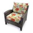 thumbnail image 3 of Jordan Manufacturing 46.5" x 24" Valeda Breeze Multicolor Floral Rectangular Outdoor Deep Seat Chair Cushion Set with Welt, 3 of 11