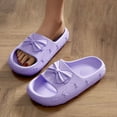 thumbnail image 2 of abtuhar Womens Slides,Slippers for Women,Cloud Slippers for Women and Men,House Slippers Shower Shoes Indoor Slides Bathroom Sandals,Lightweight,Thick Sole,Non-Slip Purple, 2 of 4