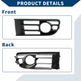 thumbnail image 4 of 1pc Car Front Left Fog Light Grill for Volkswagen Polo 2002-2005 No.6Q0853665 Black, 4 of 7