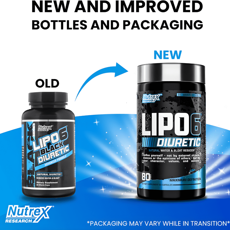Nutrex Research Lipo 6 Diuretic Water Pills, 80 ct - Walmart.com
