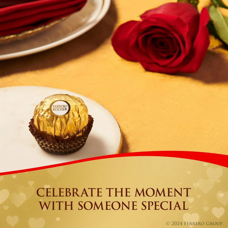  Ferrero Rocher Premium Chocolate Hazelnut Bars, 8 Pack,  Valentine's Day Chocolate, 3.1 oz Each : Grocery & Gourmet Food