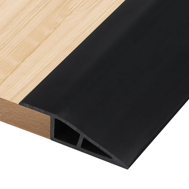 1M PVC Rubber Wheelchair Ramp Self Adhesive Threshold Reducer Door Floor Transition Strip Black