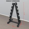 thumbnail image 2 of Ourlova Dumbbell Rack Stand Only – Compact A-Frame Weight Rack for Dumbbells, Home Gym Space Saver with 480/800 LBS Weight Capacity, 2 of 7