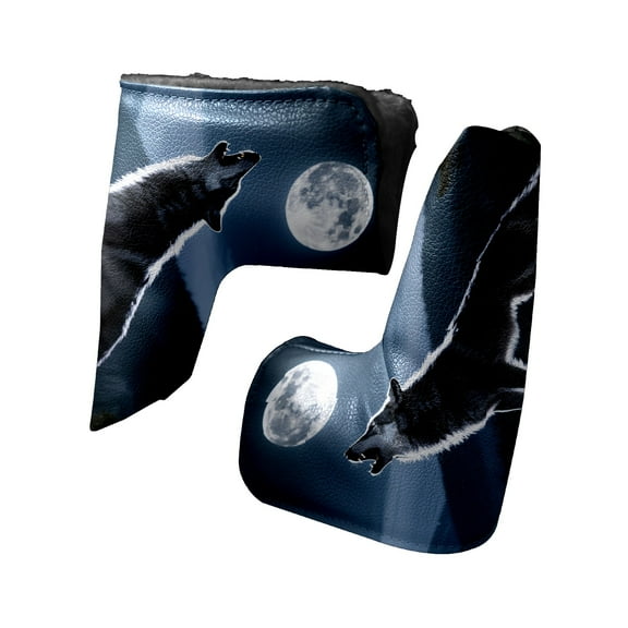 Golf Club Head Cover Waterproof Leather Golf Accessories HeadCovers Set Driver Headcover for Women Men Leopard Cat Portrait