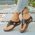 thumbnail image 6 of Wensltd Women's Wedge Sandals Casual Outdoor Wear Comfortable Stylish Design Lightweight Chunky Sole Sandals for Summer, 6 of 9