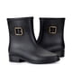 thumbnail image 4 of Zapatos impermeables antideslizantes para mujer, zapatos de lluvia de Color sólido, botas medias con cerrojo de tacón bajo de plástico Wmkox8yii  ghj511, 4 of 6