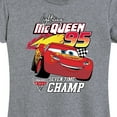 thumbnail image 3 of Disney's Cars - Lightning McQueen Seven Time Champ - Women's Short Sleeve Graphic T-Shirt, 3 of 5