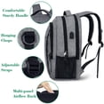 thumbnail image 4 of Mochila viaje portátil Matein, delgada antirrobo, duradera con puerto USB, resistente agua, regalo hombres/mujeres, 15.6", Gris MATEIN Antirobo Laptop 15.6 Puerto Carga Usb -gris, 4 of 4