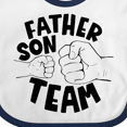 thumbnail image 4 of Inktastic Father's Day Father Son Team Parent Child Fist Bump Boys or Girls Baby Bib, 4 of 4