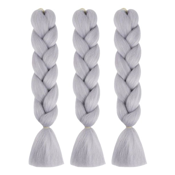 Jumpingount Extensiones de cabello de estilo trenzado, peluca encantadora reutilizable, pelo resistente al calor, trenzas sintéticas, accesorios de Accesorio para el cabello Gary Jumpingount AP012968-06