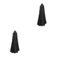 thumbnail image 1 of Cubierta de toldo de sombrilla de tela Yuarrent 2 metros 6 Rib Negro 2Conjunto, 1 of 1