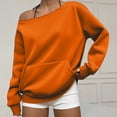 thumbnail image 5 of XINXIAOO Boatneck Sweatshirts for Women Pullover Clothes Long Sleeve Lightweight Outfits Clothes, 5 of 7