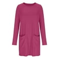 thumbnail image 4 of Brilliant Fall Dresses for Women Long Sleeve Women's Casual Long-sleeve Pocket Pullover Hoodie Dress Spring 2025 New Dresses, 4 of 5
