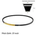 thumbnail image 2 of Unique Bargains A37 V-Belts, A-Section Rubber Drive Belt for Mid-Perimeter, 2 Pieces, 2 of 3