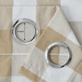 thumbnail image 4 of 3 Pc Cotton Classic Country Farmhouse Kitchen Window Curtain Grommet Top -Beige & White Buffalo Check Tier & Valance Set, 54" x 18" / 27" x 24", 4 of 6