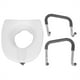 thumbnail image 2 of Almohadillas de baño ajustables, asiento de inodoro elevado, asiento de inodoro elevado, altura de elevación, asientos, diseño elevado, 2 of 14