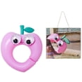thumbnail image 7 of Sunnylife: Kids Tube Pool Ring - Poppy the Peach - Pink Inflatable Fruit-Shaped Character Float, 3D Eyes, Pool & Water Play, Split Ring Entry, Kids 3+, 7 of 7