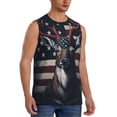 thumbnail image 2 of Daiia Vintage American Deer Printed Men's Tank Tops,Casual Soft Sleeveless Gym Muscle Shirts Bodybuilding Tee-Medium, 2 of 8
