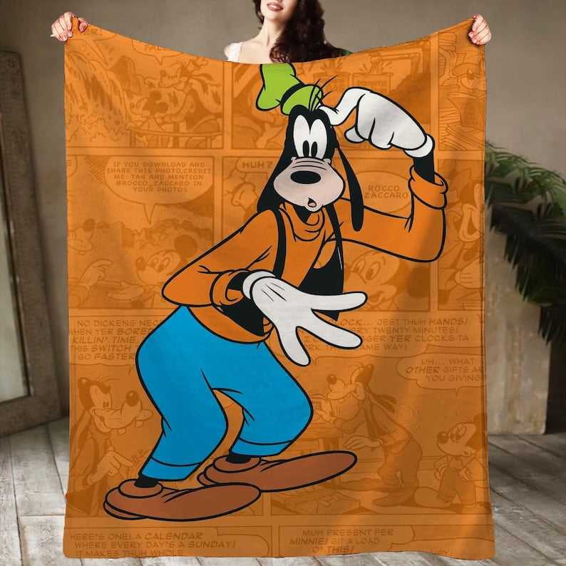 Goofy Cozy Flannel Blanket for Couch Lightweight Warm Throw Goofy  Blankets