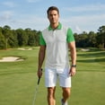 thumbnail image 6 of Inglocry Men's Polo Shirts Short Sleeve Golf Quick Dry Collared Moisture Wicking Athletic Performance Polo Shirt 2026 Light Gray 3XL, 6 of 8