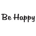 thumbnail image 2 of Family Be Happy Inspirational Quotes & Sayings Wall Decal Decoration Motivational Wall Art Decal Living Room Decor Lasts Years and Easily Removable - Size: 10 In(W) x 3 In(H), 2 of 5