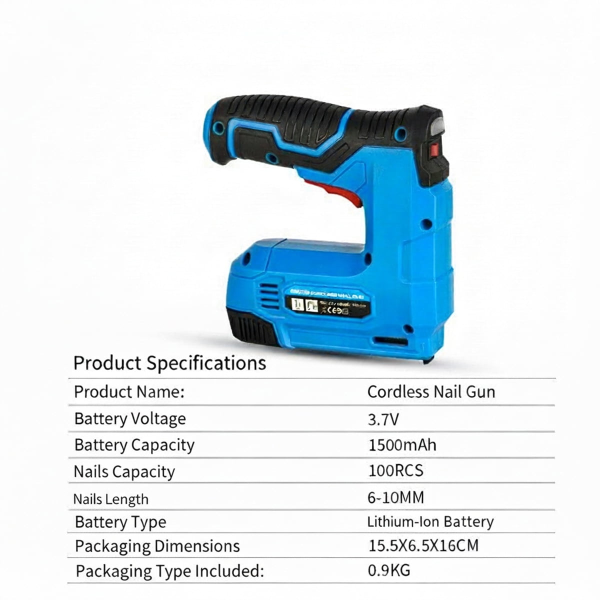 Eurhowing 3.7V Cordless Staple Gun, 2-in-1 Electric Stapler & Brad Nailer with 200 Nails, Rechargeable Electric Staple Gun for Woodworking, Home DIY