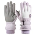 thumbnail image 2 of Fiudx Artículos en oferta con ofertas flash Guantes de esquí de invierno para hombre y mujer, para ciclismo, para exteriores, resistentes al viento y de forro polar, gruesos, cálidos, impermeables, a, 2 of 5