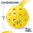 thumbnail image 3 of Pro Aviana Tournament Play Outdoor Pickleball Balls USAPA Approved, 48-Pc Set Yellow, 3 of 7