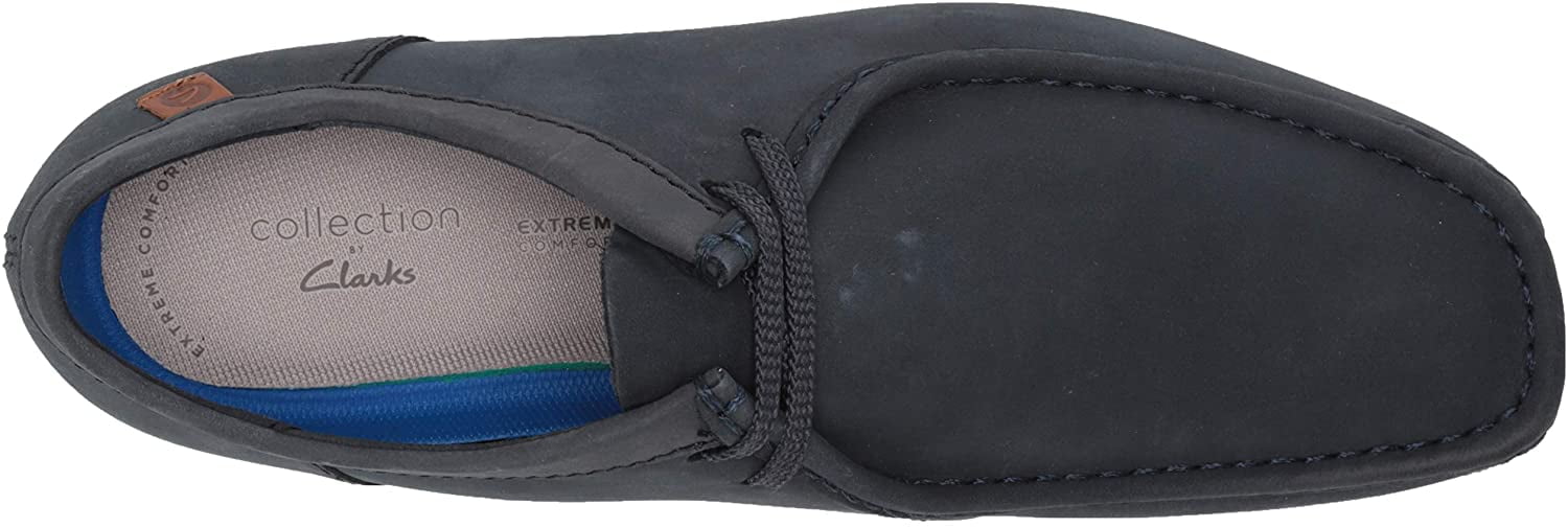 Clarks mens Shacre Ii Run Shoes Moccasin, Navy Nubuck, 9.5 US