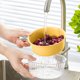 thumbnail image 1 of Cesta coladora de doble capa con orificios de drenaje | Enjuague y sirva frutas, verduras y hortalizas | Colador de cocina con mango ergonómico para lavar y escurrir, 1 of 6