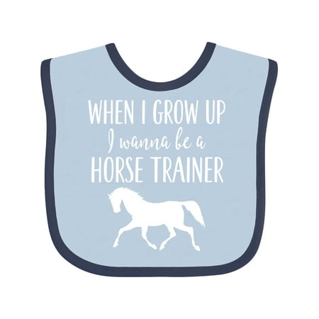 

Inktastic Future Horse Trainer Childs Gift Baby Boy or Baby Girl Bib