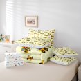 thumbnail image 4 of Jolie Literie de Camion Grandeur Grand 7 Pcs, Ensemble de Douillette en Microfibre Imprimé Excavatrice Dessin Animé, Panneaux et Barricades Routières Literie pour Enfants et Ados Ensembles de Douillette Lit dans un Sac, Ensemble de Draps Rouges et Jaunes Outils, 4 of 5