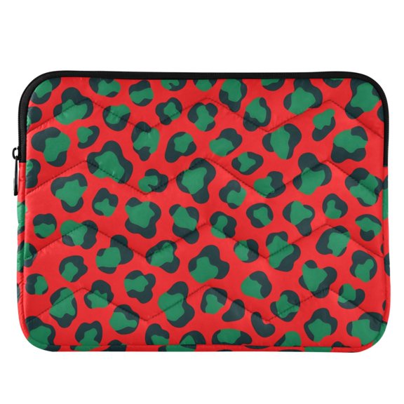 ALAZA Green Leopard Pattern Laptop Sleeve Case for 13-14 Inch Computer Cover Bag Medium