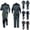 Dark Blue, variant on Men's Fashionable Color Blocked Work Wear-Resistant Overalls Workwear Jumpsuit with Multi Pockets Army Green XL(XL)