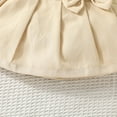 thumbnail image 4 of Girls' Skirts Summer Bow Pleated Skirt Fashion All Matching Baby Out Wear Gift Toddler Skirt Khaki 6 Months-9 Months, 4 of 5
