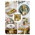 thumbnail image 3 of Yellow Sunflower Cloth Napkins Set of 4 Reusable Dinner Napkins, Farmhouse Wood Grain Bees Gnomes Cocktail Napkin Washable Table Napkins for Wedding/Holiday Party/Baby Shower 20"x20", 3 of 7