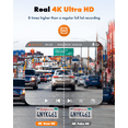 thumbnail image 6 of TOGUARD Dashcam Front and Rear, 4K+2.5K Dash Camera Support App with 5G WiFi&GPS,3.16" Touchscreen Car Camera with G-Sensor, Loop Recording, 64GB Card, 6 of 9